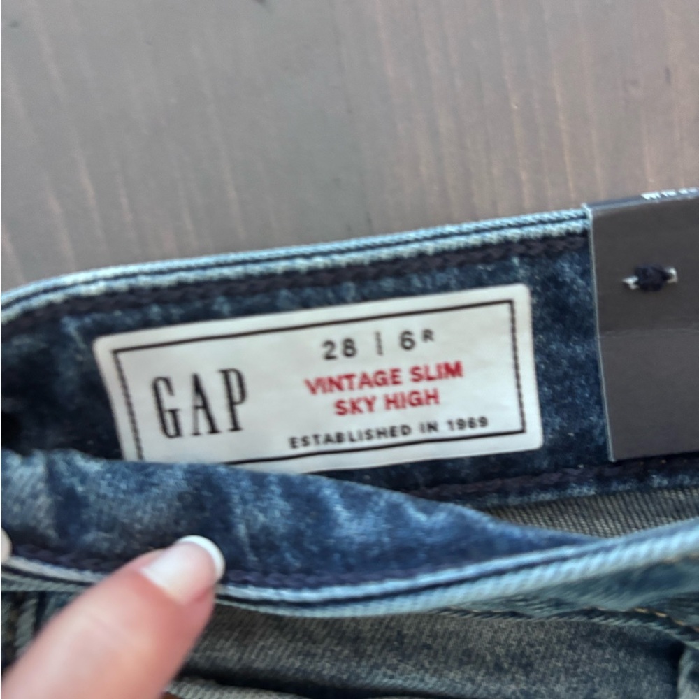 Vintage slim sky high jeans size 6